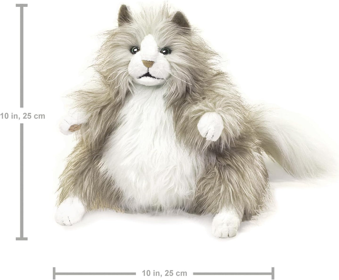Folkmanis Fluffy Cat Hand Puppet