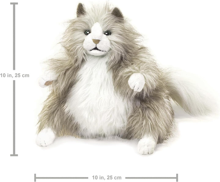 Folkmanis Fluffy Cat Hand Puppet