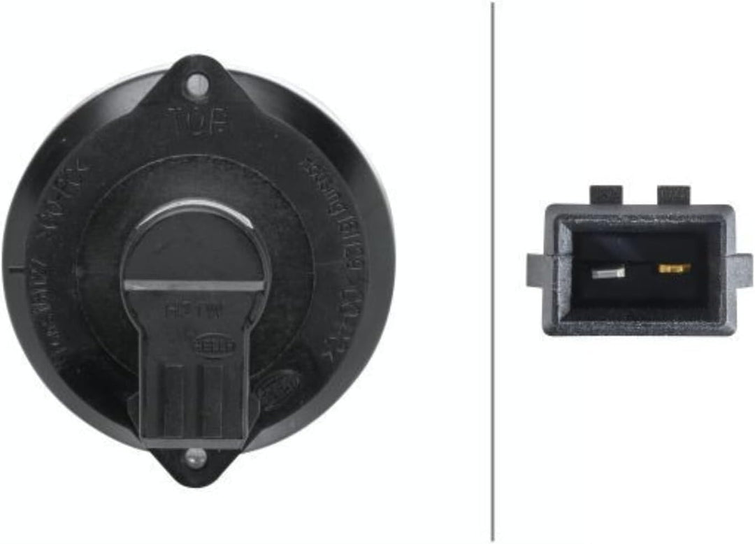 HELLA - Nebelschlussleuchte - Halogen - 12V - Einbau - Lichtscheibenfarbe: rot - Stecker: AMP - hint