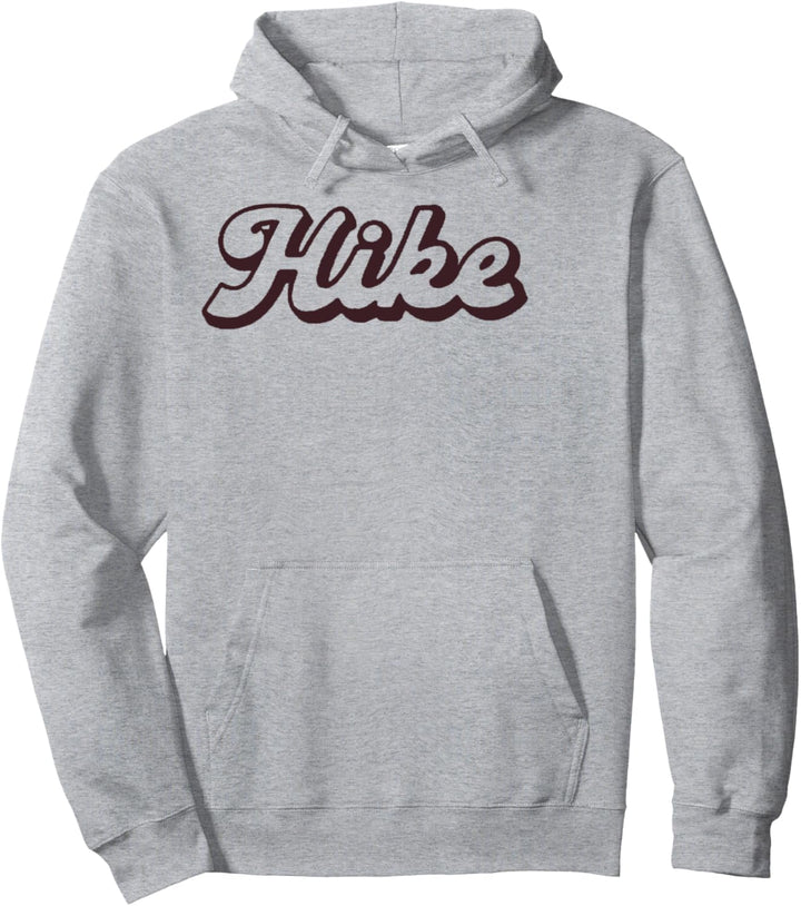 Trendy Hike Bold Outline Pullover Hoodie