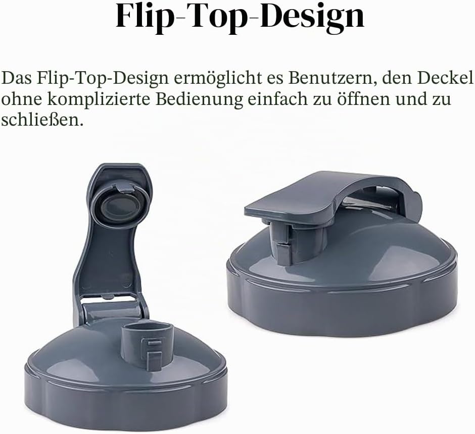 2 Stück Flip-Top-To-Go-Deckel, Verschlussdeckel für Mixer, Entsafter-Zubehör, Becherdeckel, kompatib