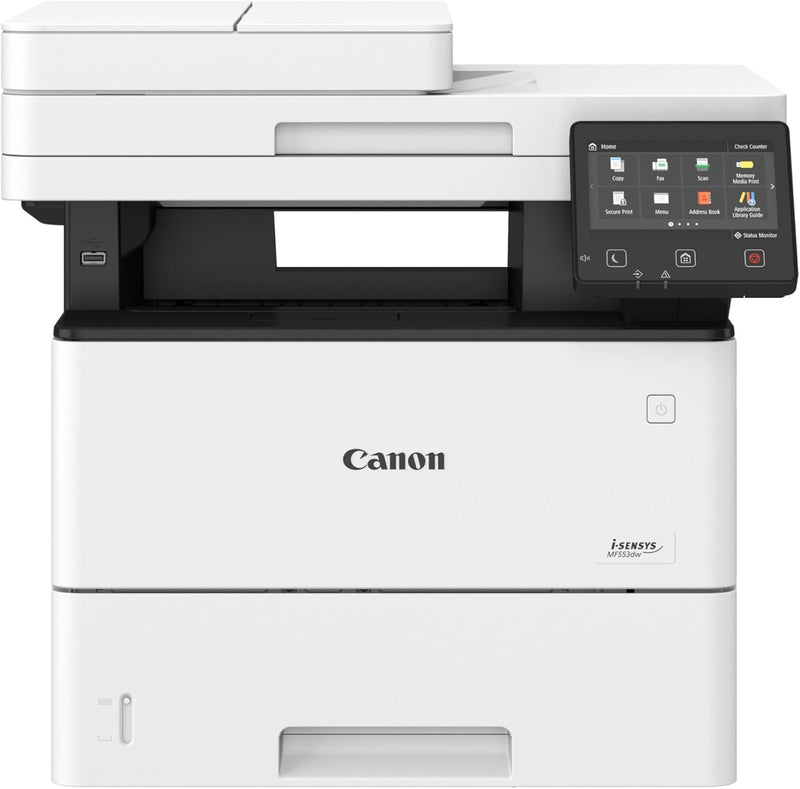 Canon i-SENSYS MF553dw s/w-Laser-Multifunktionsdrucker (Druck, Scan, Kopie, Fax, USB, WLAN, Duplex,