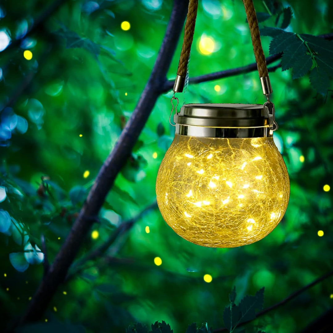 Solarlaterne für Aussen Hängend, ZVO 30 LED Solarlampen für Aussen Garten, Solarleuchten Outdoor Was