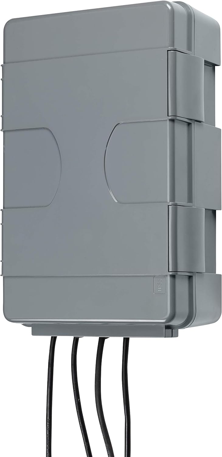 Knightsbridge JB55BK IP55 Wetterfeste Elektrische Box für Aussen - Schwarz, 116,0 mm* 334,0 mm* 220,