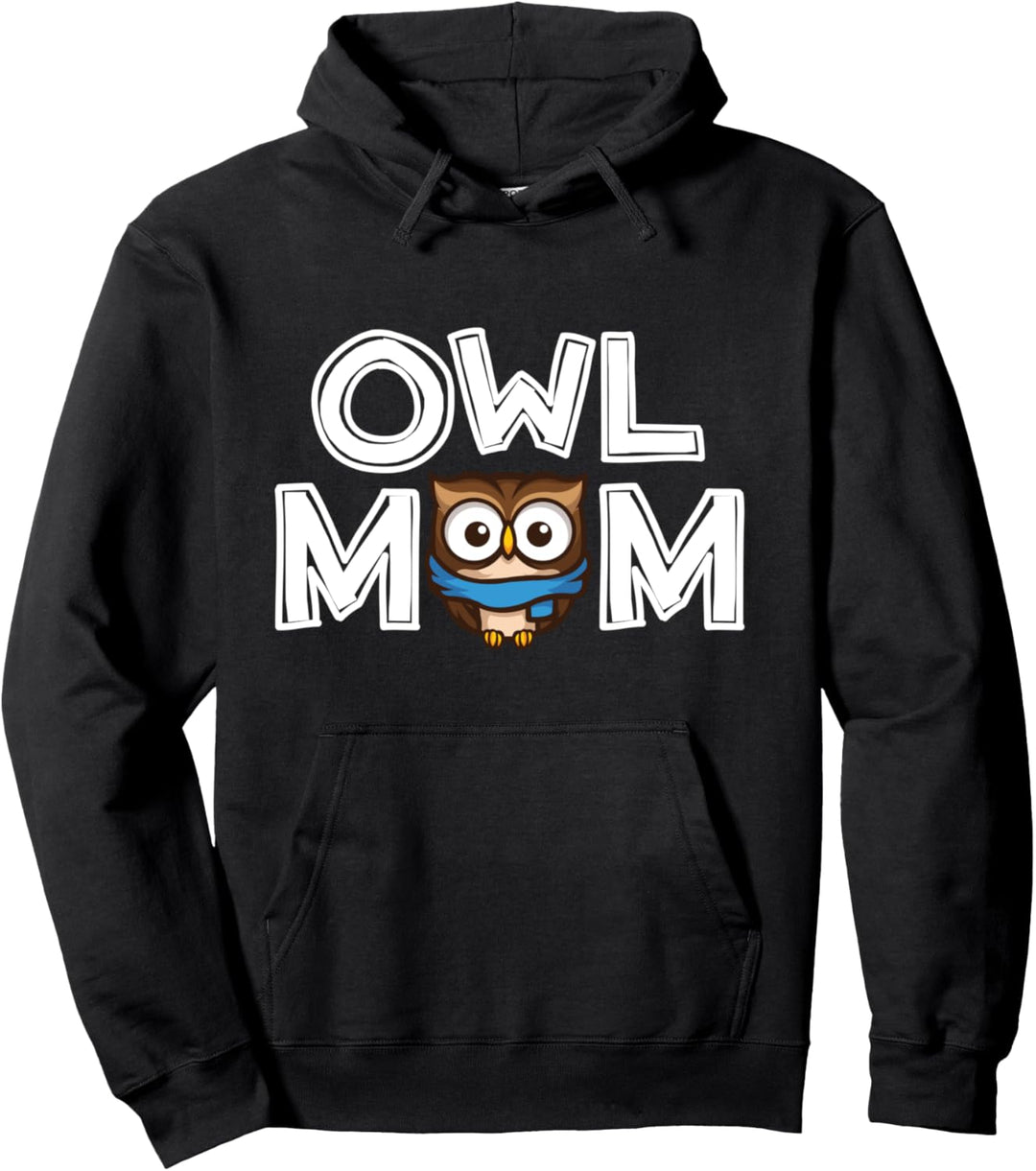Damen Owl Mom Mama Mutter Muttertags Geschenk Eulen Pullover Hoodie