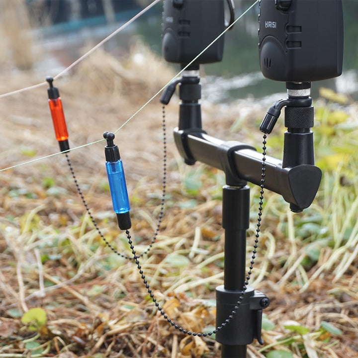 Hirisi Tackle Drahtloses Karpfenangeln Bissanzeiger Set 4+1Wasserdichtes Angelzubehör Bissanzeiger m