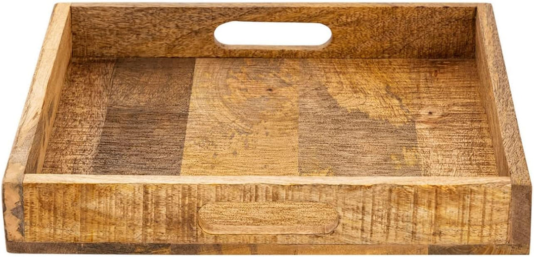 casamia Tablett Serviertablett Dekotablett Holztablett Holz Deko Tablett Mangoholz massiv Farbe Tabl