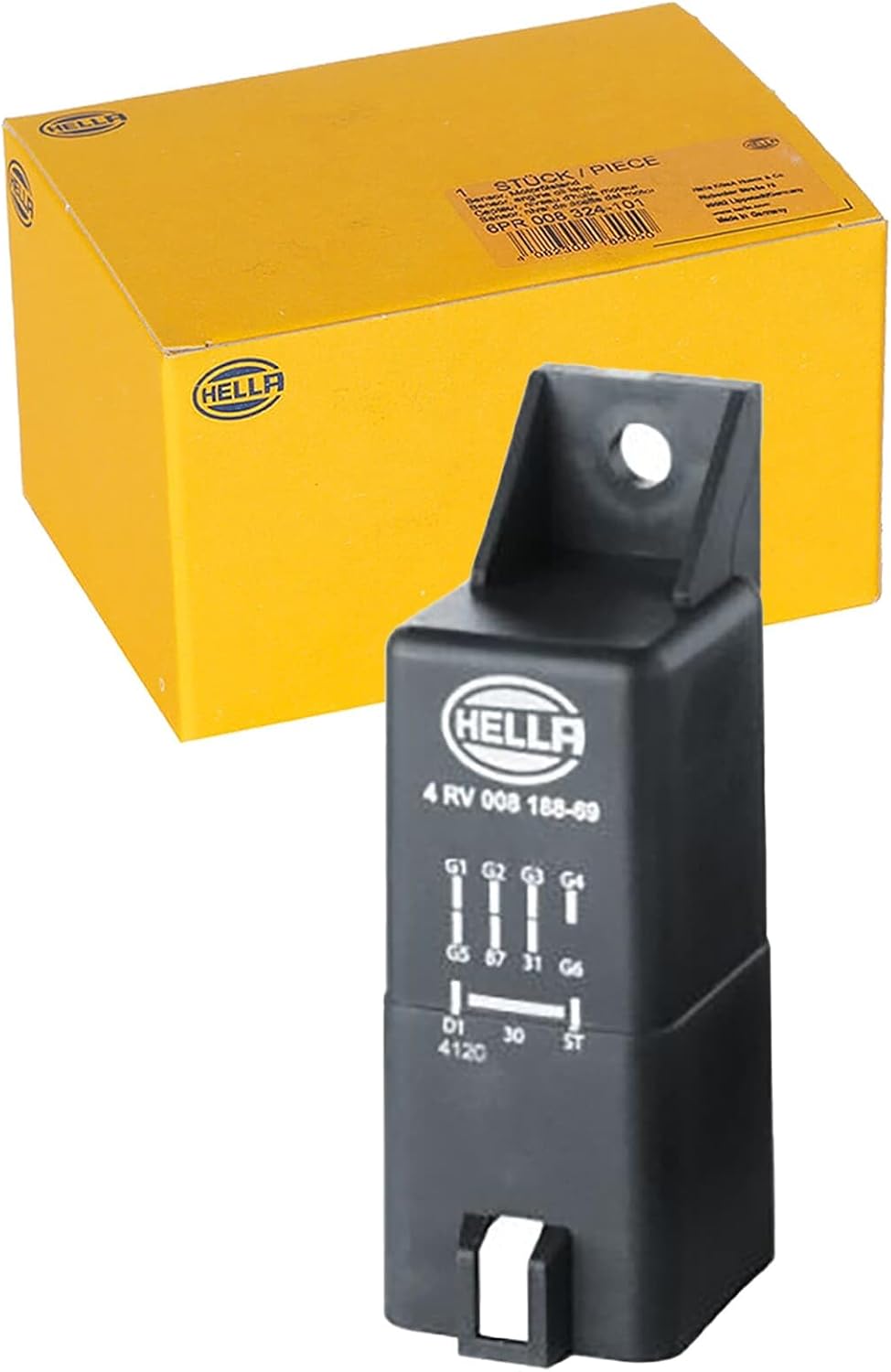 HELLA 4RV 008 188-691 Steuergerät, Glühzeit - 12V - 10-polig - nachglühfähig - Zylinderanzahl: 5