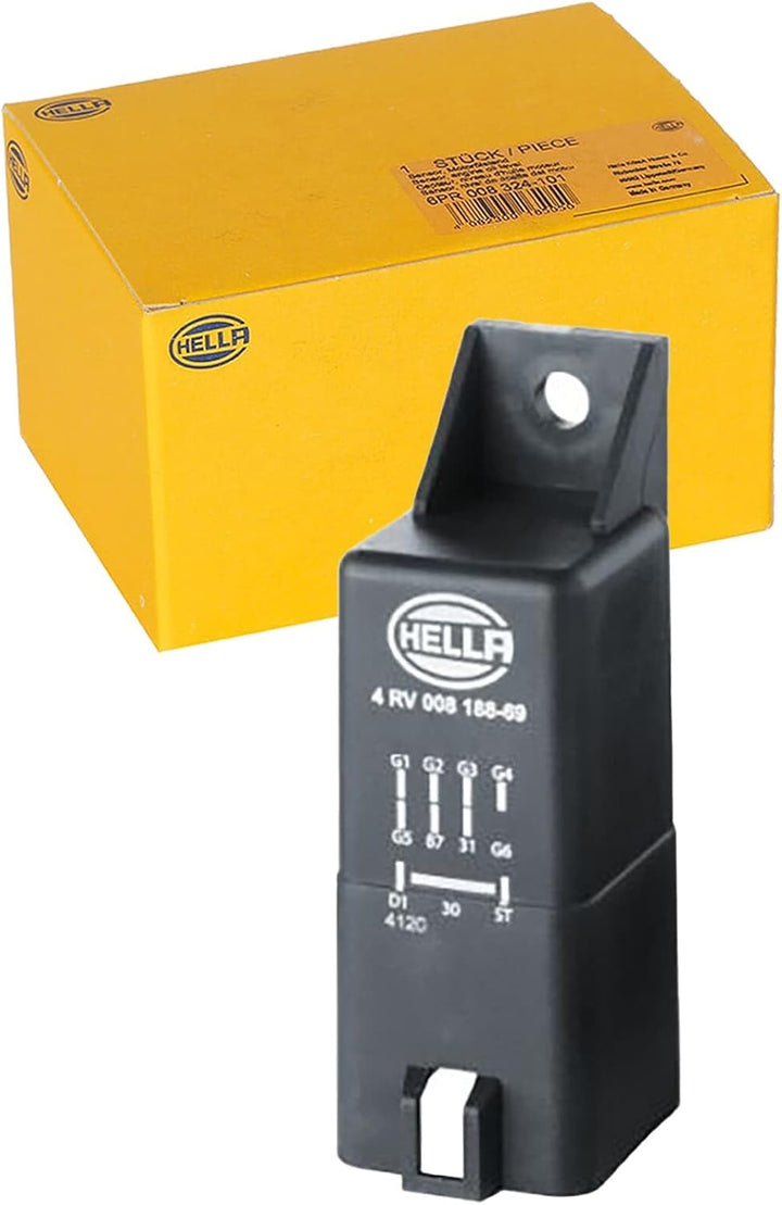 HELLA 4RV 008 188-691 Steuergerät, Glühzeit - 12V - 10-polig - nachglühfähig - Zylinderanzahl: 5