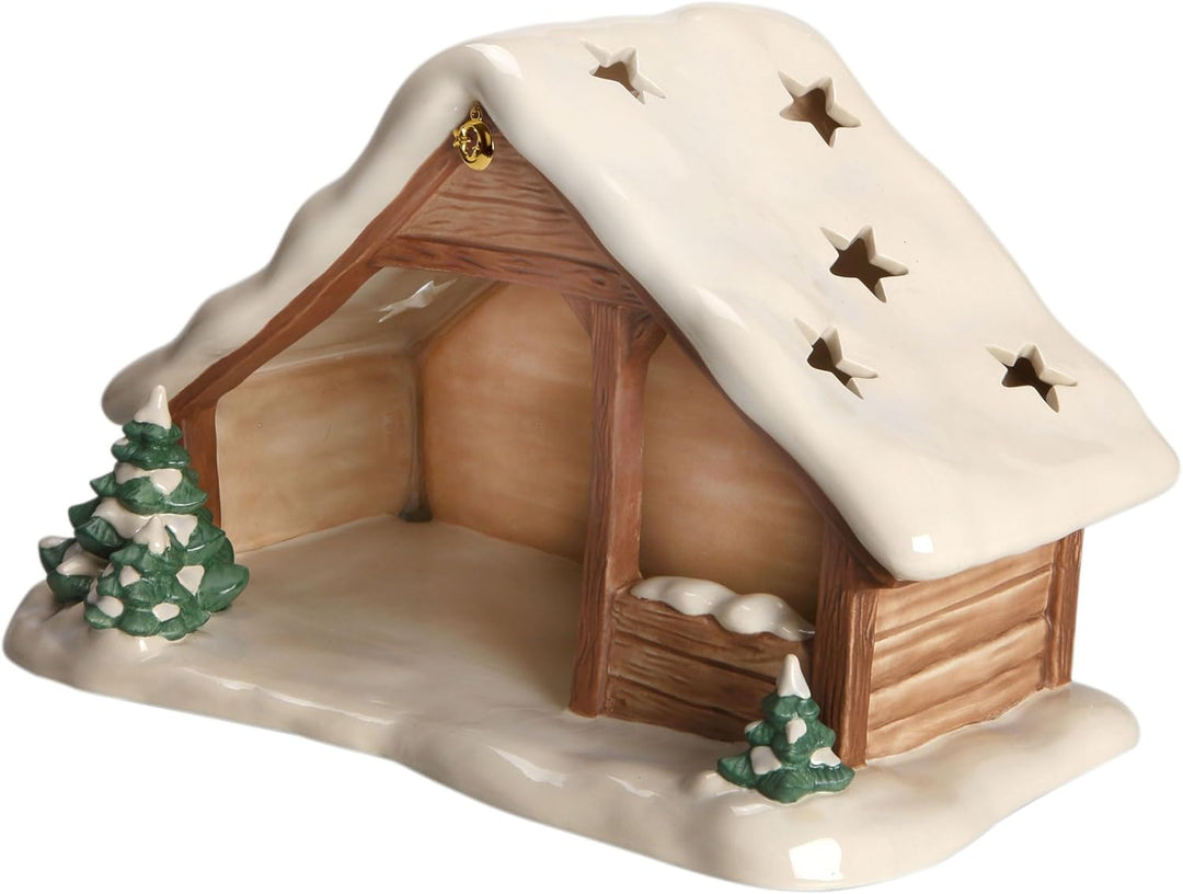 Goebel Weihnachtskrippe Krippenstall mit Schnee - Krippe