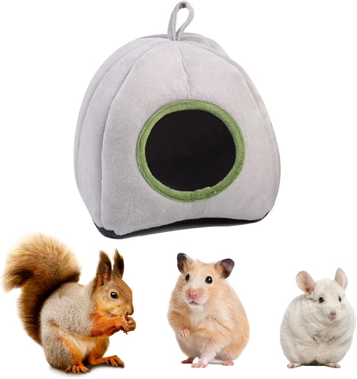 Kleintierbett Meerschweinchen, Kuschelhöhle Kleintierbett, Hamster Haus Bett, mit Kissen, für Hamste