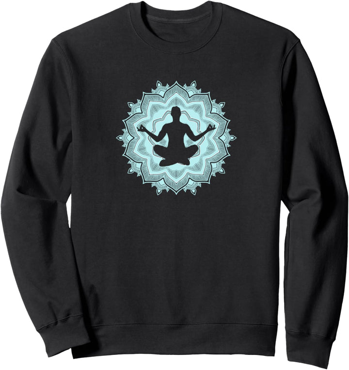 Yoga Posen Spiritualität Chakra Fitness Meditation Sweatshirt