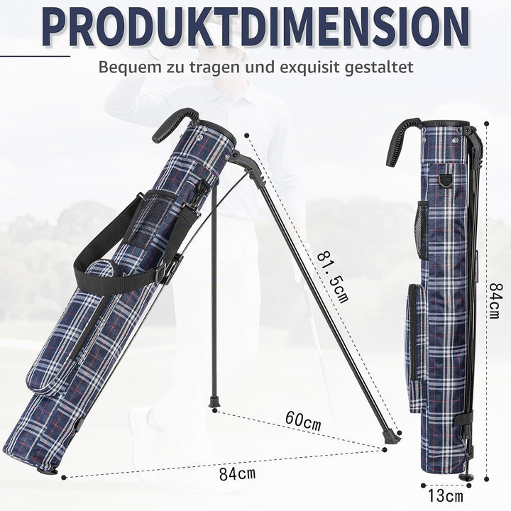 OUUTMEE Kleine Golftasche, Schlägerkoffer, Golf-Selbstständer, Schlägerkoffer und grosse Tasche, Ult
