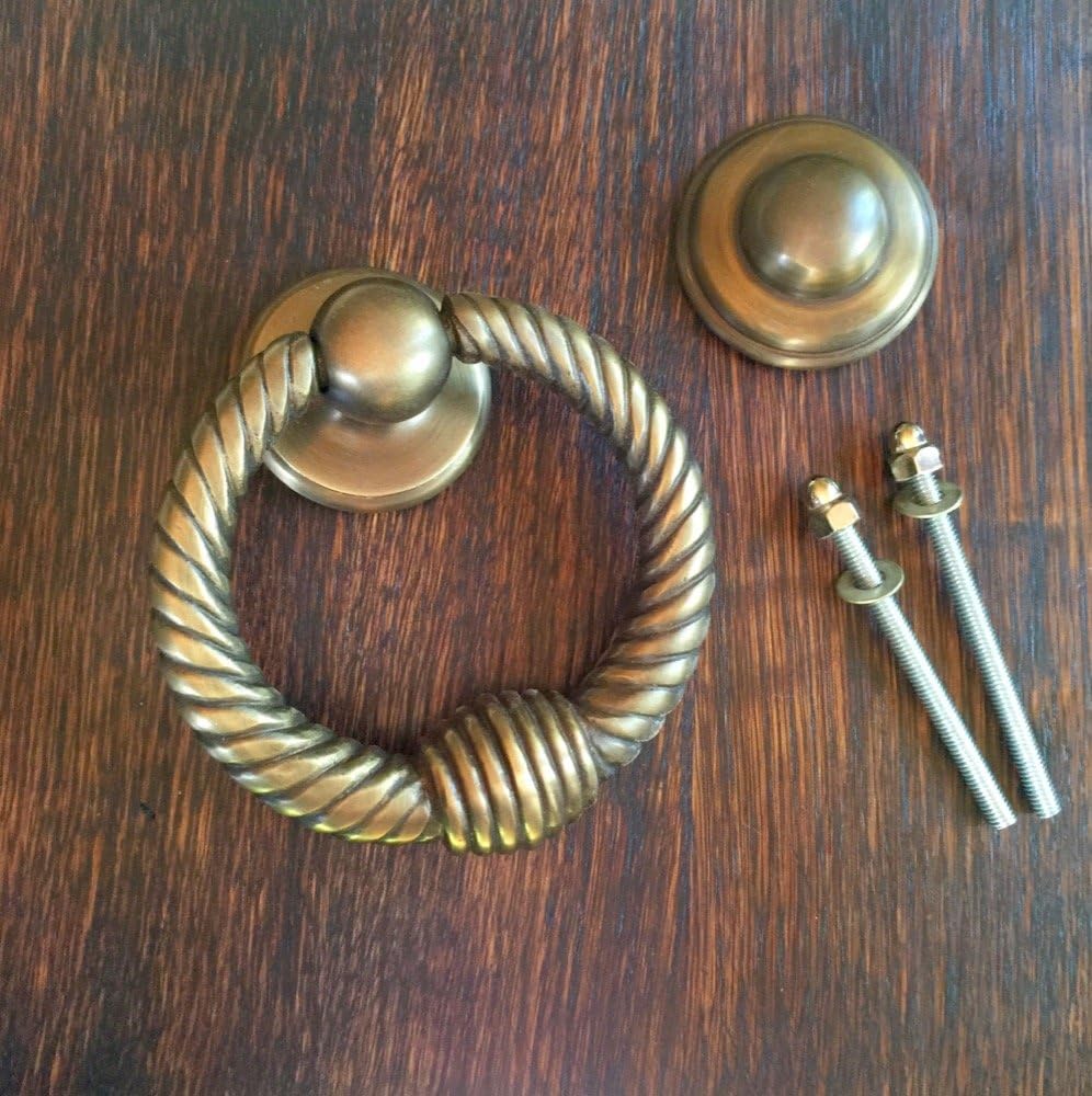 Antikas - Türklopfer Antik Messing - massiver Klopfer Ring - PZ Beschläge Haustüren