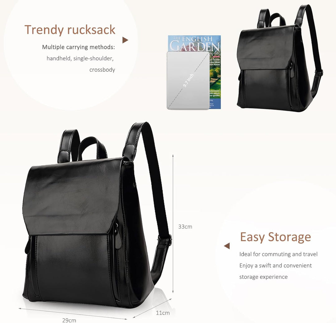 NICOLE&amp;DORIS Mode Damen Rucksack Henkeltaschen Schulrucksack Reisen Daypacks Outdoor Tasche Weich PU