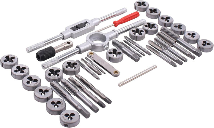 Gewindeschneider Satz 40tlg Gewindebohrer Metrisch M3-M12 Fein Gewinde Schneider Bohrer Werkzeug Set