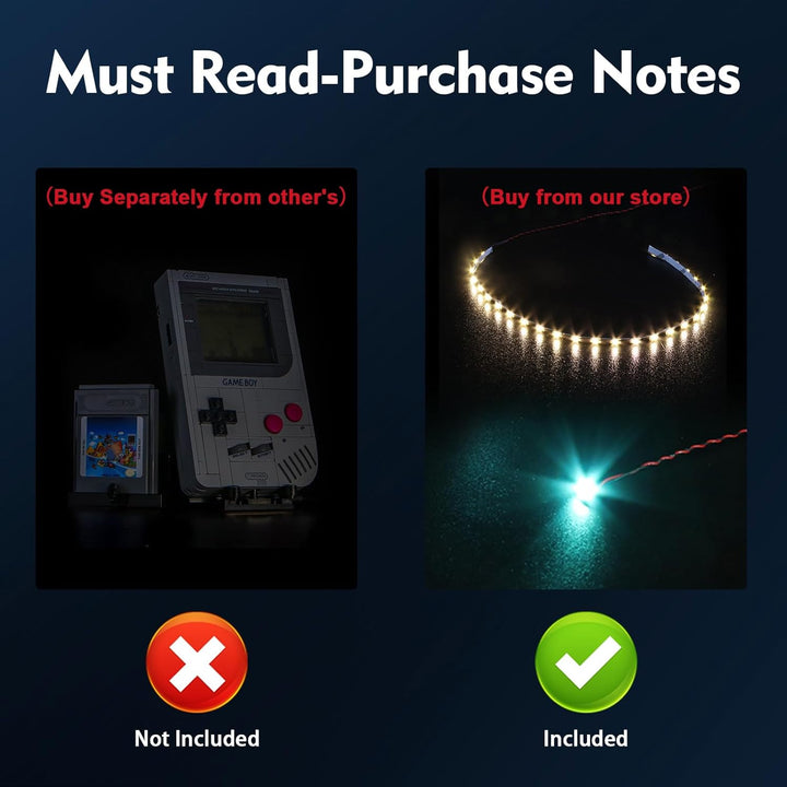 Led Licht Set Kompatibel mit Lego 72046 Game Boy (Kein Modell), Dekorationsbeleuchtungsset Compatibl