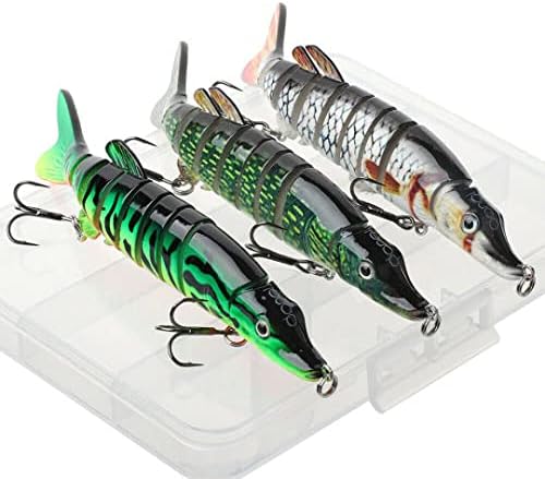 Angelköder Kunstköder Fische Angeln Set Hecht Zander Forellen Köder Swimbait Wobbler Langsam Sinkend