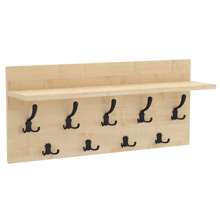 Mikon 40x90 | VERTI Garderobenpaneel Wandgarderobe Garderobe Wandpaneel Kleiderstange SCHWARZ | AHOR