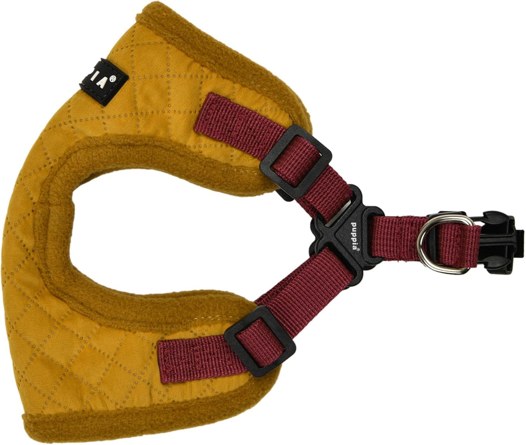 Puppia Irvin Comfort Hundegeschirr, Step-in, warm, Winter, Rautenmuster, Verstellbarer Hals und Brus