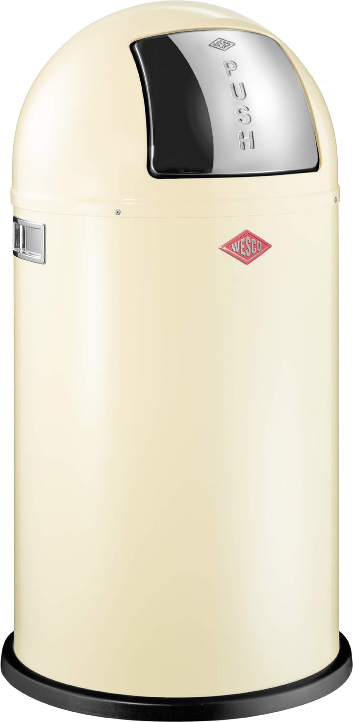 Wesco 175 831 Pushboy Abfallsammler 50 Liter Mandel 40 x 40 x 75.5cm (L/B/H),, Mandel