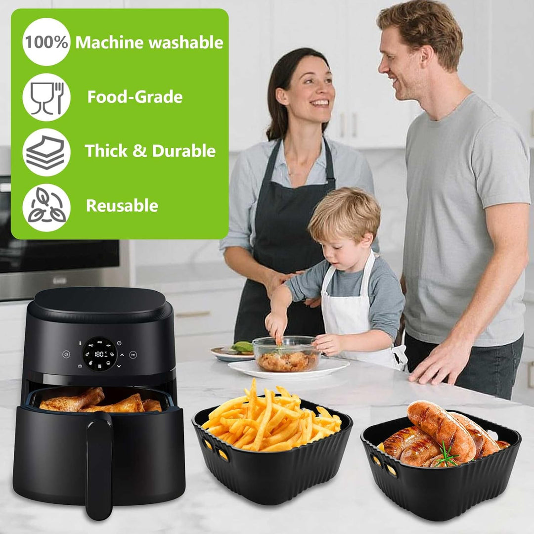 20CM Airfryer Silikonform Zubehör für Philips 2000 Series 4,2L (NA229/00), Russell Hobbs L 4L, COSOR