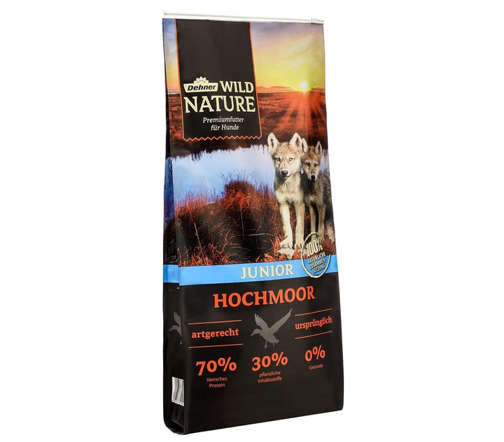 Dehner Wild Nature Hundetrockenfutter Junior Hochmoor | hoher Fleischanteil | tierisches Protein | p