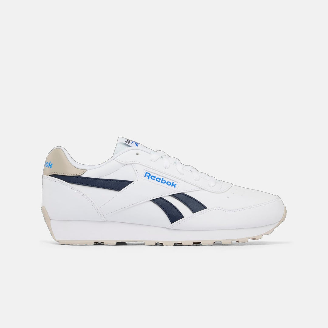 Reebok Unisex Rewind RunSneaker 34 EU White White Vector Navy, 34 EU White White Vector Navy