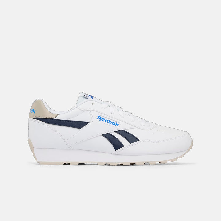 Reebok Unisex Rewind RunSneaker 34 EU White White Vector Navy, 34 EU White White Vector Navy