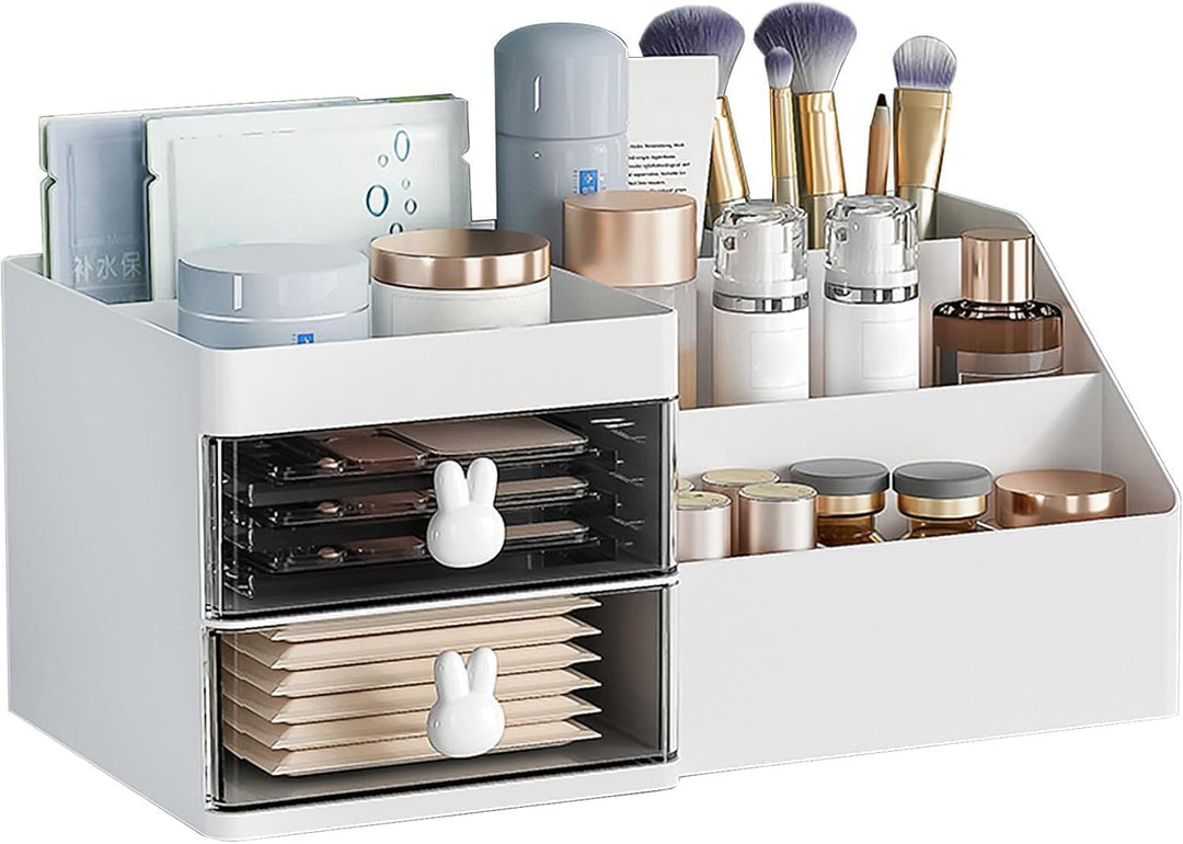 Make Up Organizer Kosmetik Aufbewahrungsbox Schminktisch Kosmetik Organizer mit Schublade, Make-up S