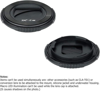 JJC Objektivdeckel für Olympus TG-7 TG-6 TG-5 TG-4 TG-3 TG-2 TG-1 Kamera ersetzt Olympus LB-T01 Obje