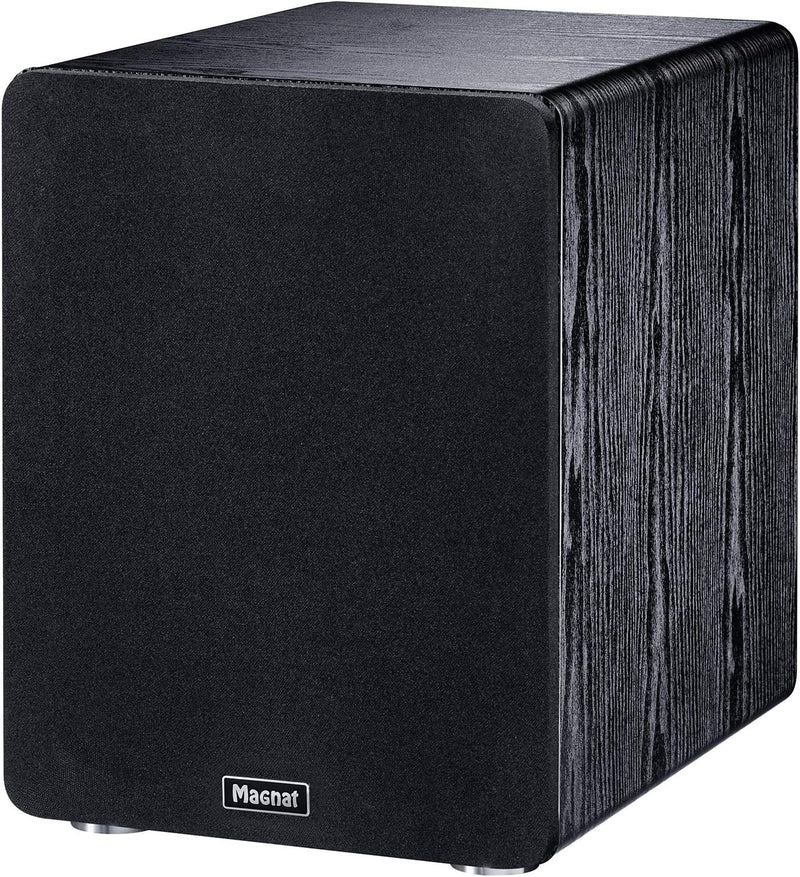Magnat Alpha RS 8, Aktivsubwoofer mit 200 mm grosser Membran und bis zu 160 Watt Leistung Schwarz, S