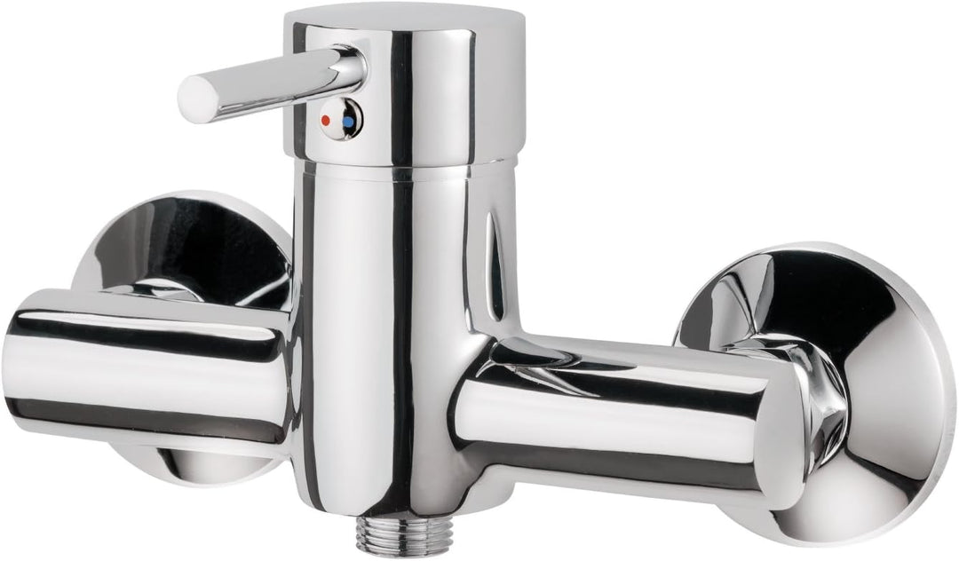 'aquaSu® Einhandmischer Lea für Brause | Chrom | Wasserhahn | Einhebelmischer, Brause