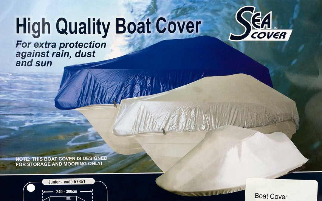 Abdeckplane Gr. 5 für Boot 5,5-6,1 m Länge 2,65 m Breite Silber