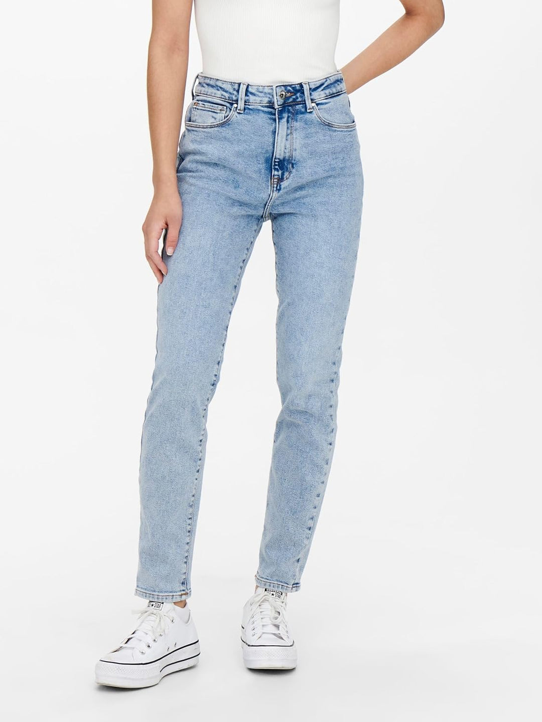 ONLY Damen Jeans 15259634 25W / 30L Light Blue Denim, 25W / 30L Light Blue Denim