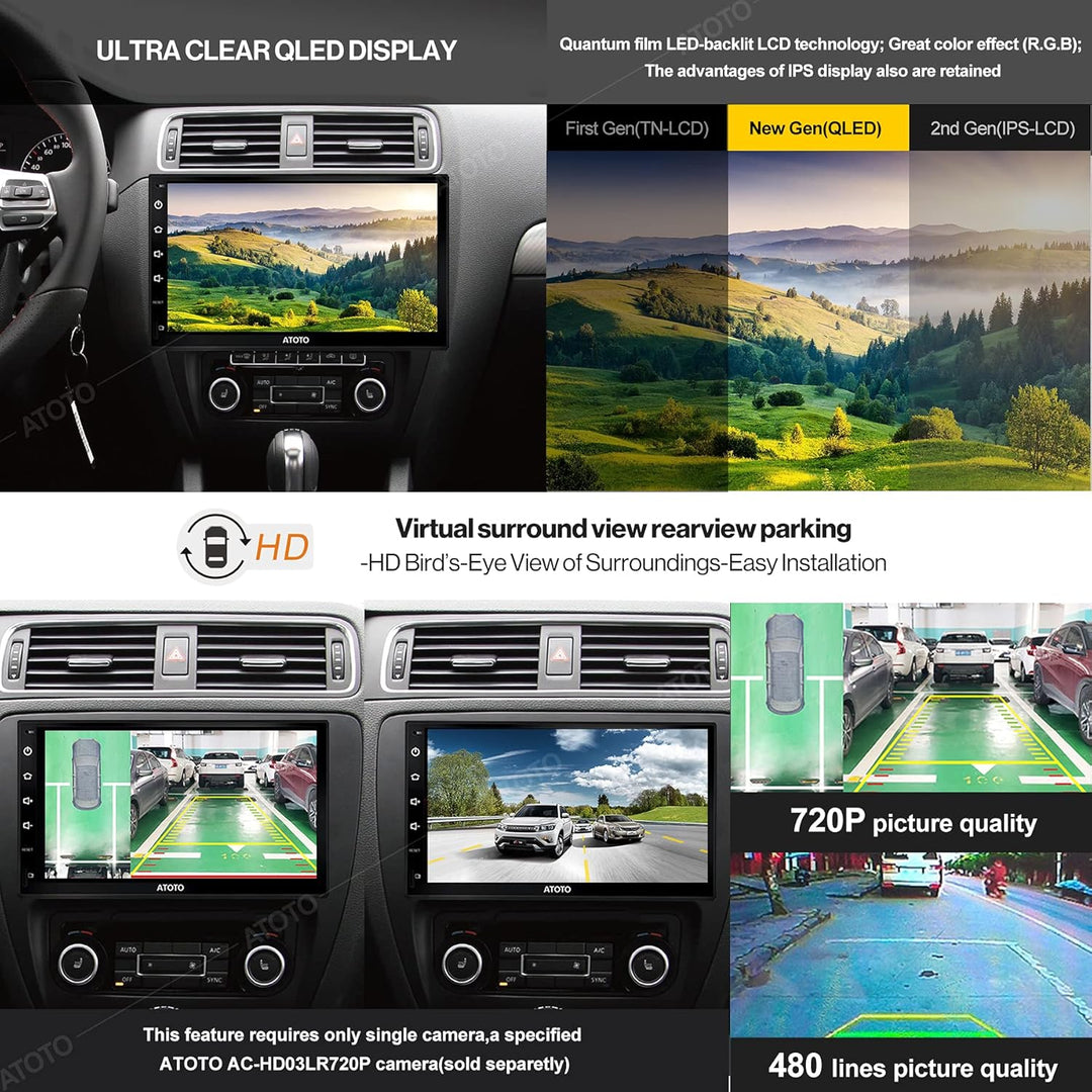 [Neu] ATOTO S8 Premium Doppel-DIN Android Autoradio, Kabelloses CarPlay & Android Auto, 7-Zoll-QLED-