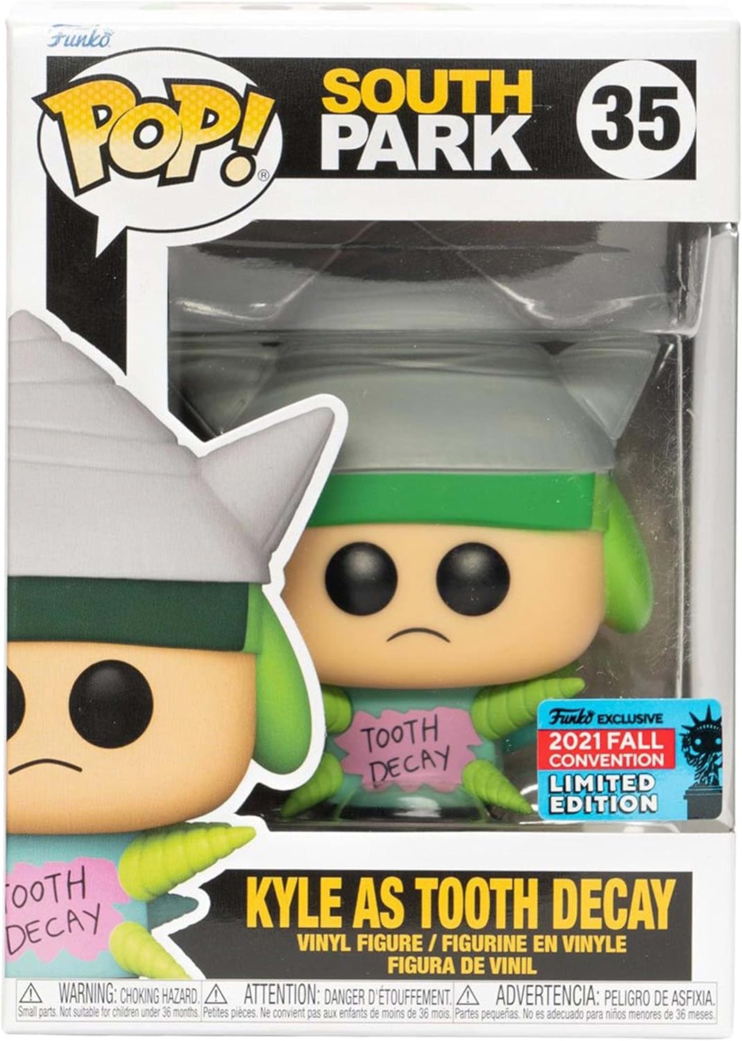 Funko South Park Kyle Tooth Decay Pop! Vinyl Figure – 2021 Exclusive Convention, Grün