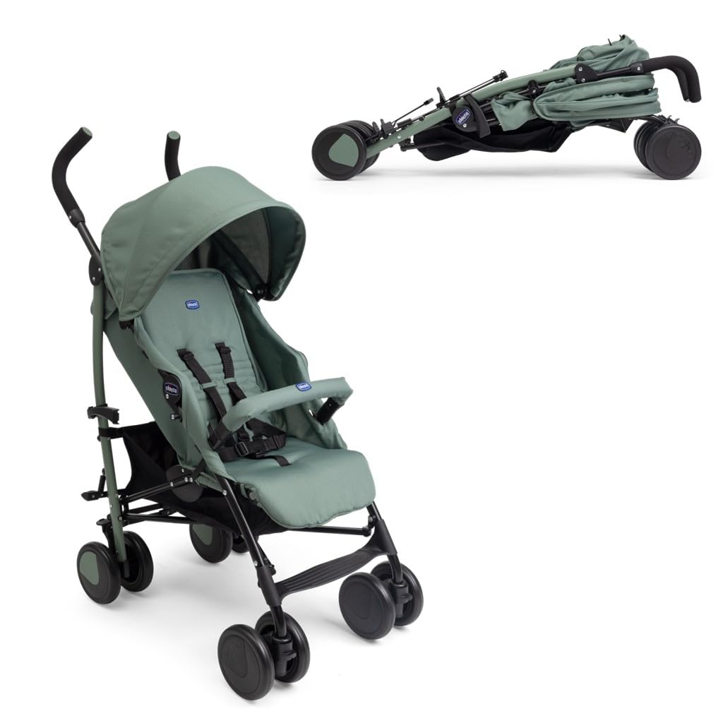 Chicco Echo Light Kinderwagen, Buggy von 0 Monaten bis 22 kg, verstellbare Rückenlehne, geräumiger S