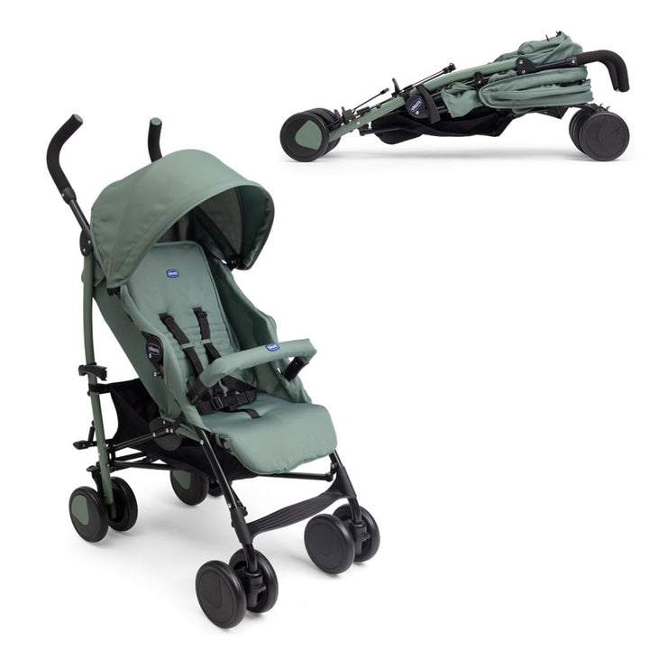 Chicco Echo Light Kinderwagen, Buggy von 0 Monaten bis 22 kg, verstellbare Rückenlehne, geräumiger S