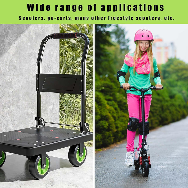 2 Stück Ersatzrollen, 100 mm Ersatzräder für Scooter, Ersatzräder für Roller mit Rädern, Stunt-Scoot