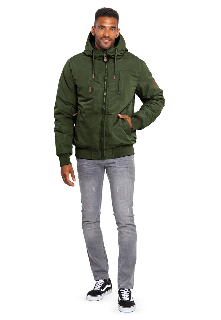 ALESSANDRO SALVARINI Herren Winterjacke (S-3XL) mit Kapuze - Teddyfleece innen komplett, Winddicht,