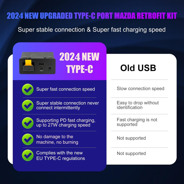 Type-C Mazda Wireless Carplay Nachrüstkit, TK78-66-9U0C OEM Media Hub für das MZD Connect System, ko