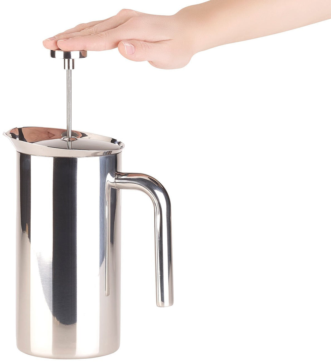Rosenstein &amp; Söhne Kaffeepresse: Thermo-Kaffeebereiter, French-Press, Edelstahl, doppelwandig, 1 Lit