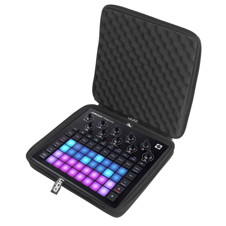 UDG Creator Hardcase für Novation Circuit Tracks/Rhythm – Eva DuraShock Schutzkoffer, Schwarz (U8488