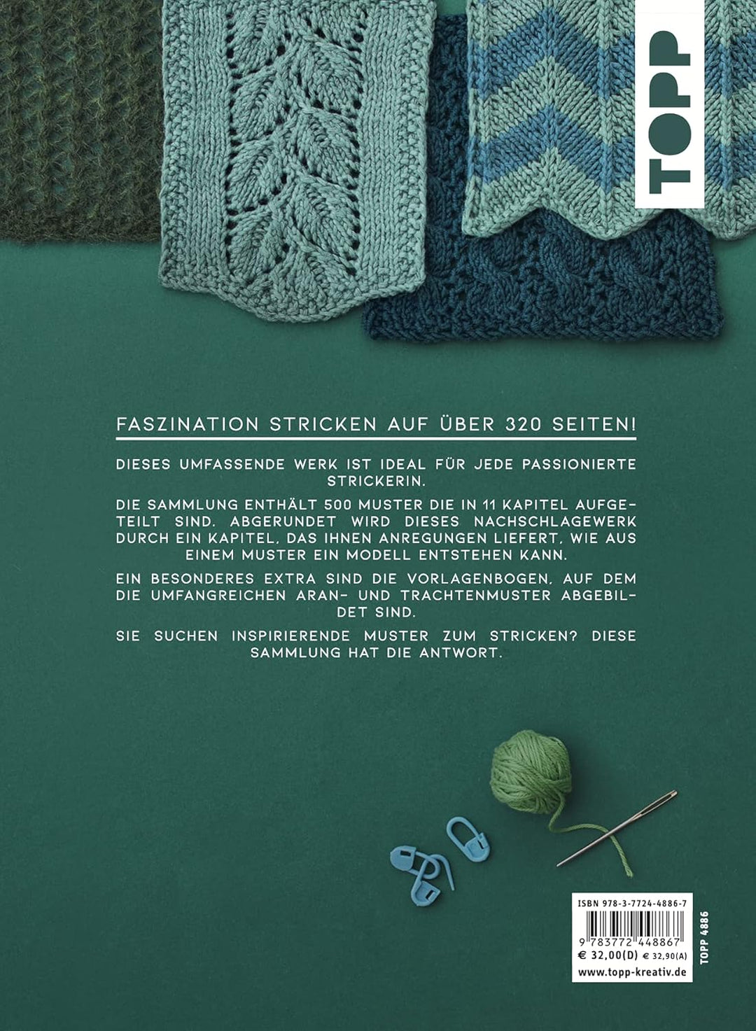 Strickmuster. Die Sammlung.: 500 Muster: Ajourmuster, Zopfmuster, Keltische Motive, Patentmuster u.v