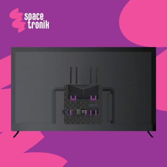 TV Zubehör Organizer-Platte Halterung VESA, Kabelmanagement Rückwand Panel ohne Bohren, 75x75/100x10