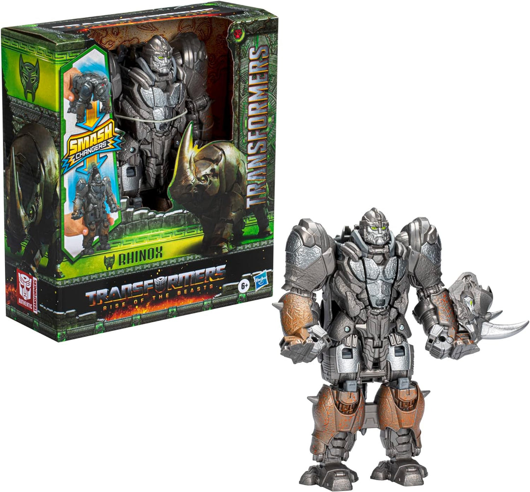 Transformers Spielzeug zum Film Aufstieg der Bestien, Smash Changer Rhinox Figur ab 6, 22,5 cm, Rhin