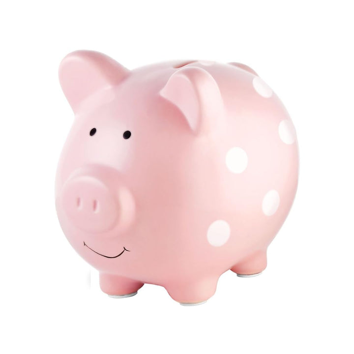 Pearhead 40105 Keramik Sparschwein, rosa Pink Piggy Bank, Pink Piggy Bank