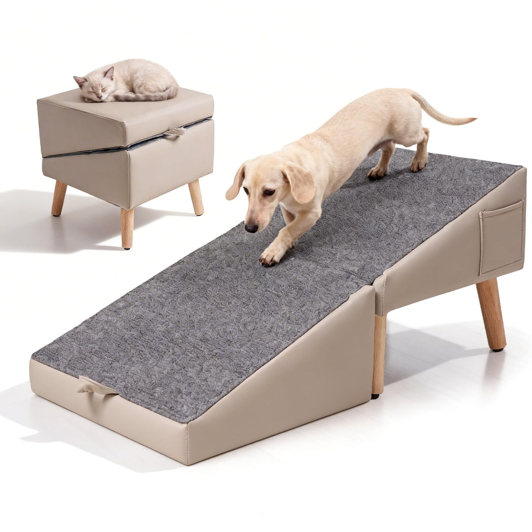 Hunderampe für Sofa &amp; Bett, 2-in-1 Hundetreppe für kleine &amp; mittelgrosse Hunde Katzen, 40 cm Indoor-