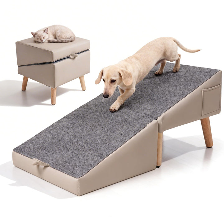 Hunderampe für Sofa &amp; Bett, 2-in-1 Hundetreppe für kleine &amp; mittelgrosse Hunde Katzen, 40 cm Indoor-